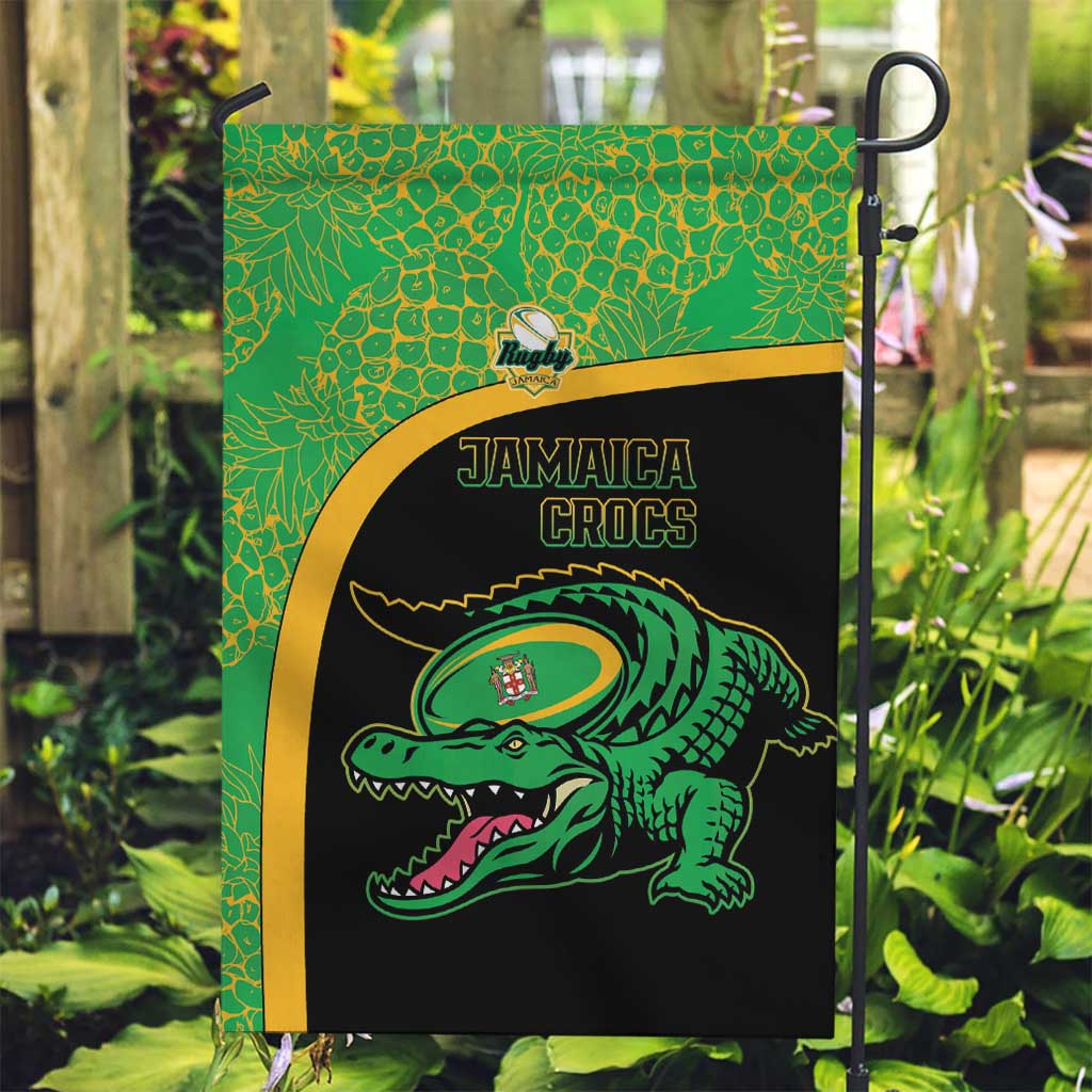Jamaica Rugby Garden Flag Go Jamaica Crocs - Pineapple Pattern