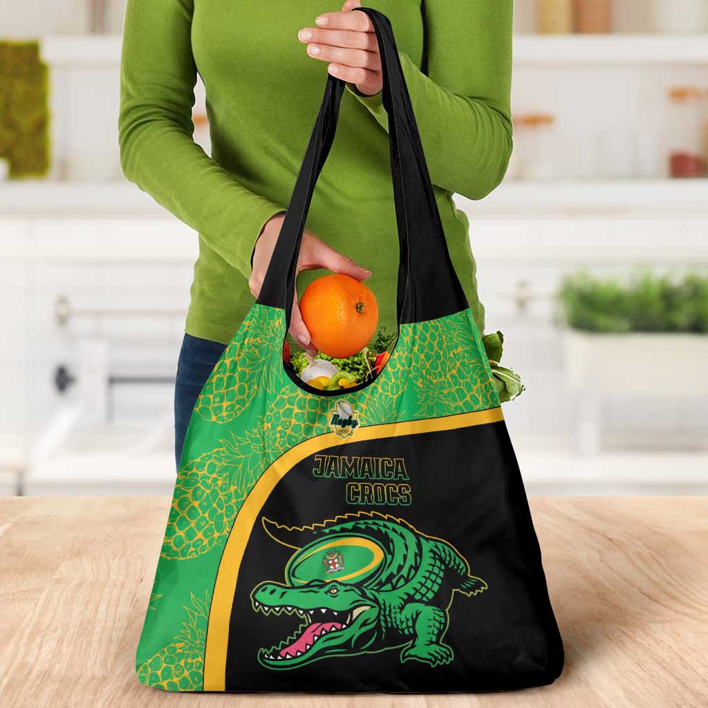 Jamaica Rugby Grocery Bag Go Jamaica Crocs - Pineapple Pattern