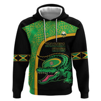 Jamaica Rugby Custom Hoodie Go Jamaica Crocs - Pineapple Pattern