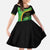 Jamaica Rugby Custom Kid Short Sleeve Dress Go Jamaica Crocs - Pineapple Pattern