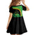Jamaica Rugby Custom Kid Short Sleeve Dress Go Jamaica Crocs - Pineapple Pattern