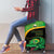 Jamaica Rugby Luggage Cover Go Jamaica Crocs - Pineapple Pattern