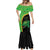 Jamaica Rugby Custom Mermaid Dress Go Jamaica Crocs - Pineapple Pattern