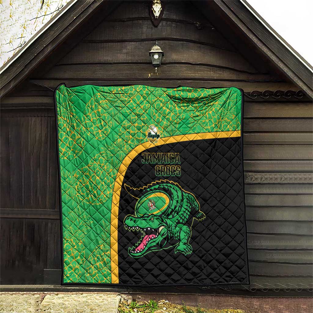 Jamaica Rugby Quilt Go Jamaica Crocs - Pineapple Pattern