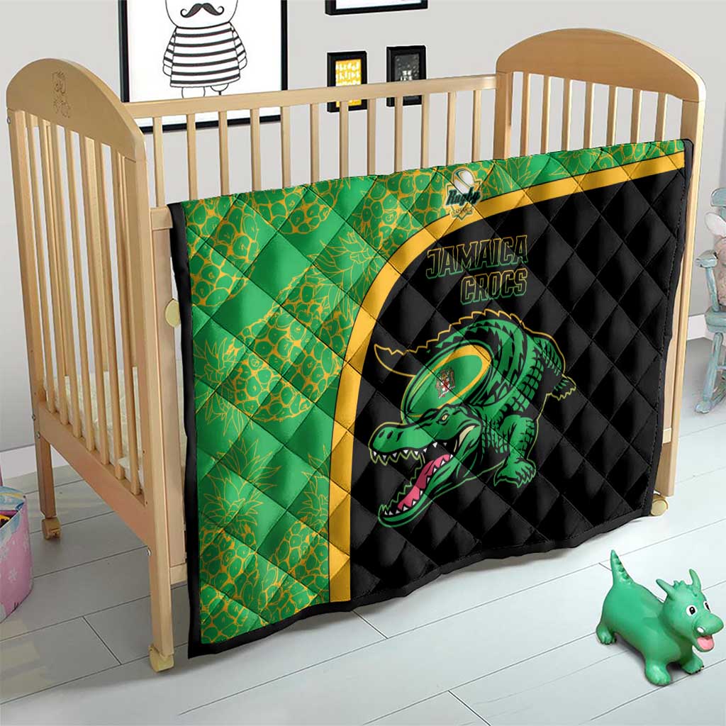Jamaica Rugby Quilt Go Jamaica Crocs - Pineapple Pattern