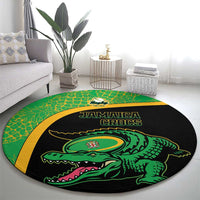 Jamaica Rugby Round Carpet Go Jamaica Crocs - Pineapple Pattern