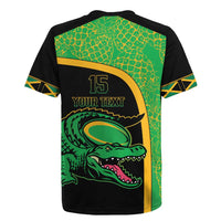 Jamaica Rugby Custom Rugby Jersey Go Jamaica Crocs - Pineapple Pattern