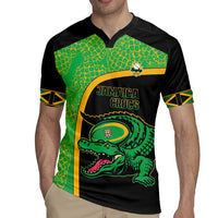 Jamaica Rugby Custom Rugby Jersey Go Jamaica Crocs - Pineapple Pattern