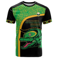 Jamaica Rugby Custom T Shirt Go Jamaica Crocs - Pineapple Pattern