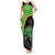 Jamaica Rugby Custom Tank Maxi Dress Go Jamaica Crocs - Pineapple Pattern