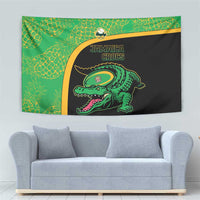Jamaica Rugby Tapestry Go Jamaica Crocs - Pineapple Pattern