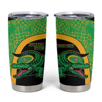 Jamaica Rugby Custom Tumbler Cup Go Jamaica Crocs - Pineapple Pattern
