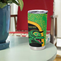 Jamaica Rugby Custom Tumbler Cup Go Jamaica Crocs - Pineapple Pattern