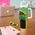 Jamaica Rugby Custom Tumbler With Handle Go Jamaica Crocs - Pineapple Pattern