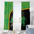 Jamaica Rugby Window Curtain Go Jamaica Crocs - Pineapple Pattern