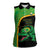 Jamaica Rugby Custom Women Sleeveless Polo Shirt Go Jamaica Crocs - Pineapple Pattern