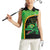 Jamaica Rugby Custom Women Sleeveless Polo Shirt Go Jamaica Crocs - Pineapple Pattern