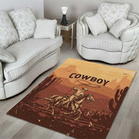 Black Cowboy Area Rug Take Me Away