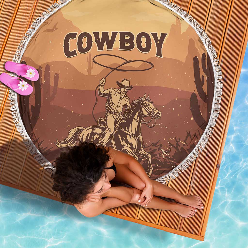 Black Cowboy Beach Blanket Take Me Away