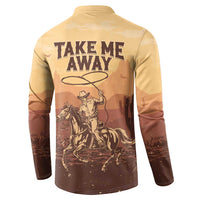 Black Cowboy Button Sweatshirt Take Me Away