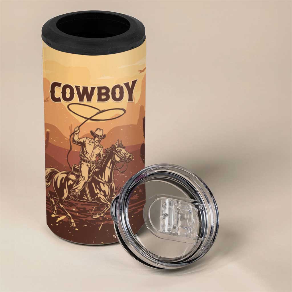Black Cowboy 4 in 1 Can Cooler Tumbler Take Me Away