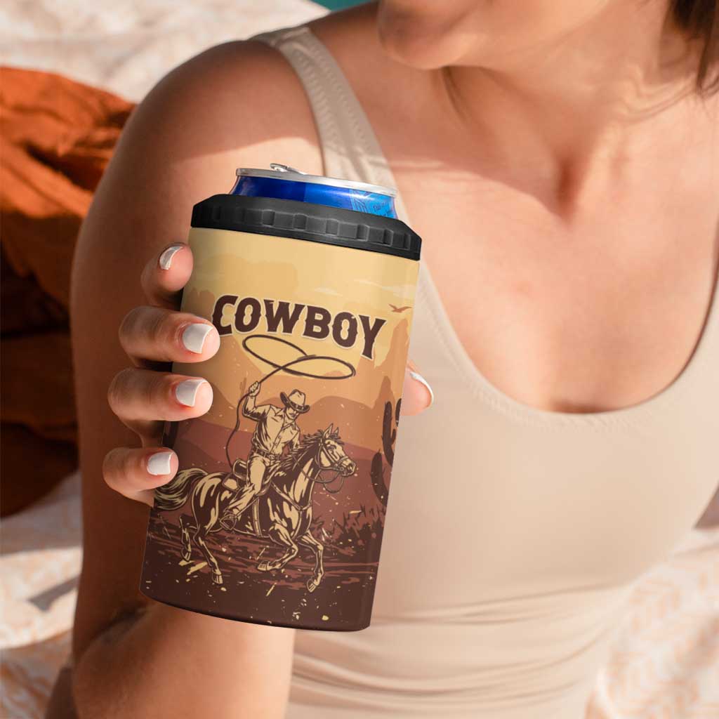 Black Cowboy 4 in 1 Can Cooler Tumbler Take Me Away