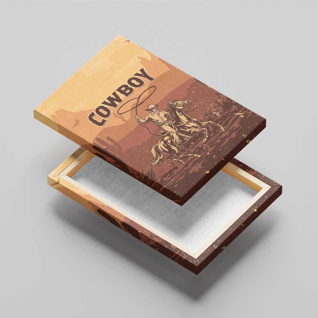 Black Cowboy Canvas Wall Art Take Me Away