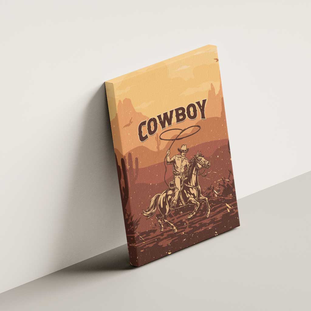 Black Cowboy Canvas Wall Art Take Me Away