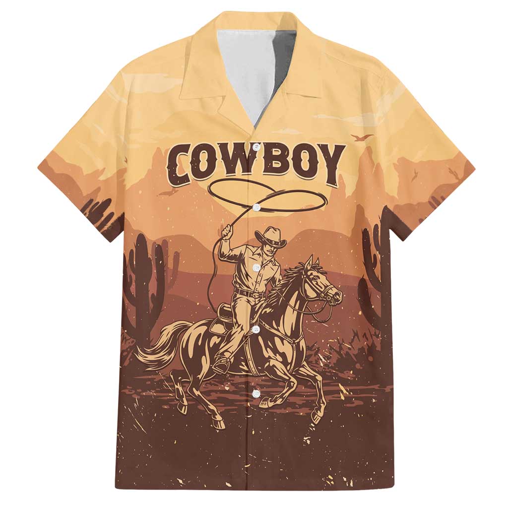 Black Cowboy Family Matching Puletasi and Hawaiian Shirt Take Me Away