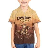 Black Cowboy Family Matching Puletasi and Hawaiian Shirt Take Me Away