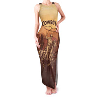 Black Cowboy Family Matching Tank Maxi Dress and Hawaiian Shirt Take Me Away