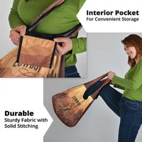 Black Cowboy Grocery Bag Take Me Away