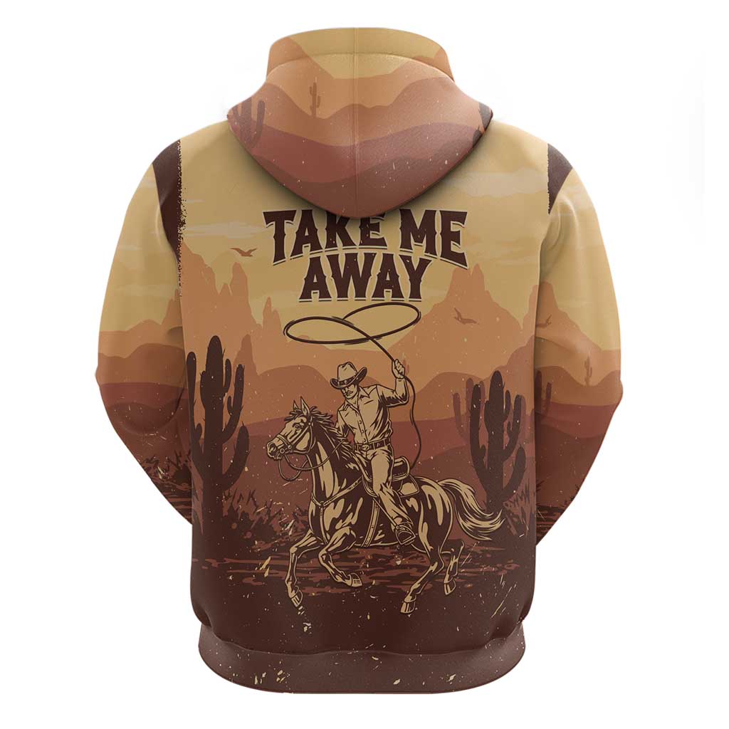 Black Cowboy Hoodie Take Me Away