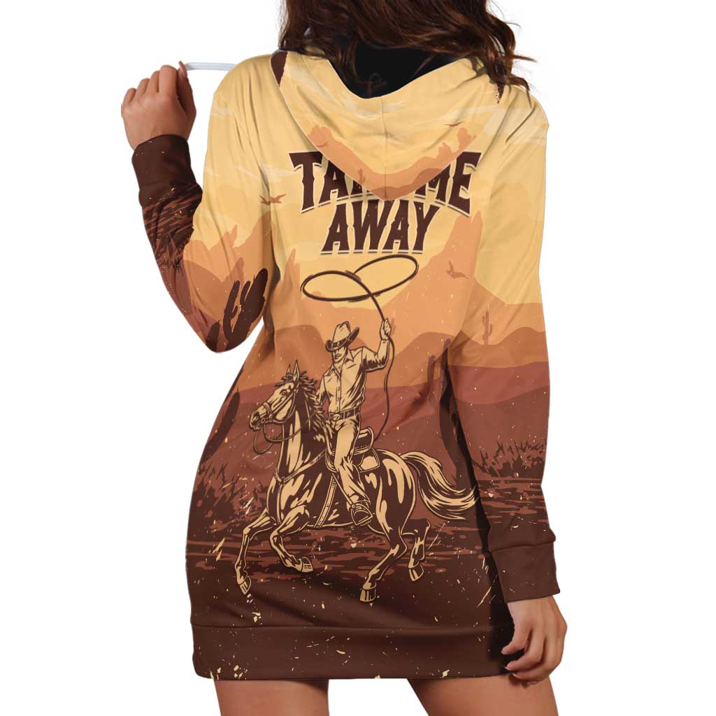 Black Cowboy Hoodie Dress Take Me Away
