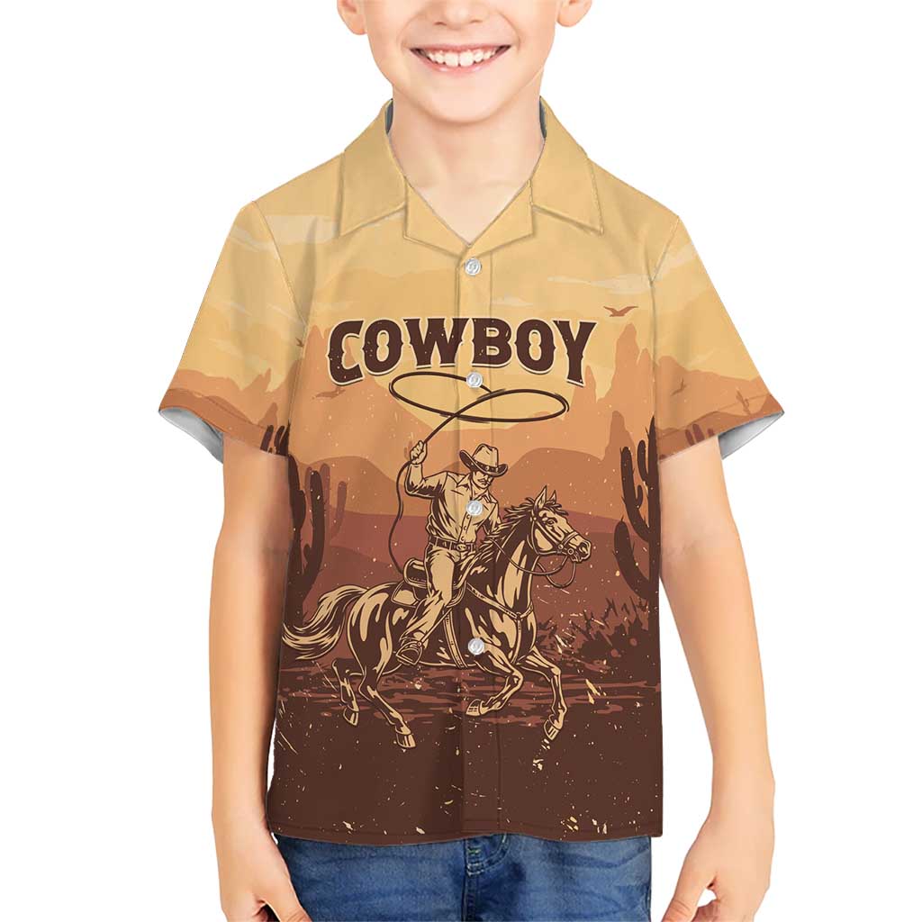 Black Cowboy Kid Hawaiian Shirt Take Me Away