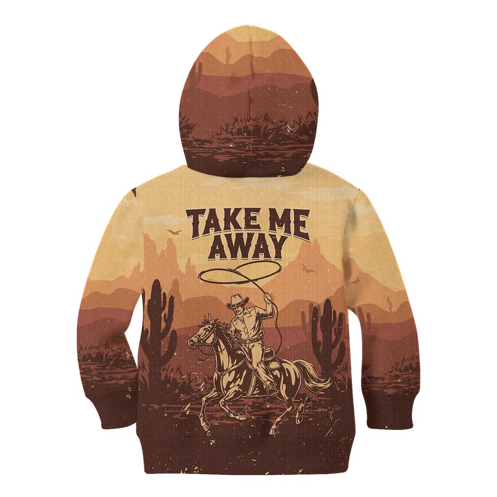 Black Cowboy Kid Hoodie Take Me Away