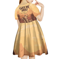 Black Cowboy Kid Short Sleeve Dress Take Me Away