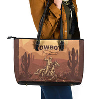 Black Cowboy Leather Tote Bag Take Me Away