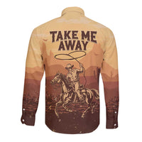 Black Cowboy Long Sleeve Button Shirt Take Me Away