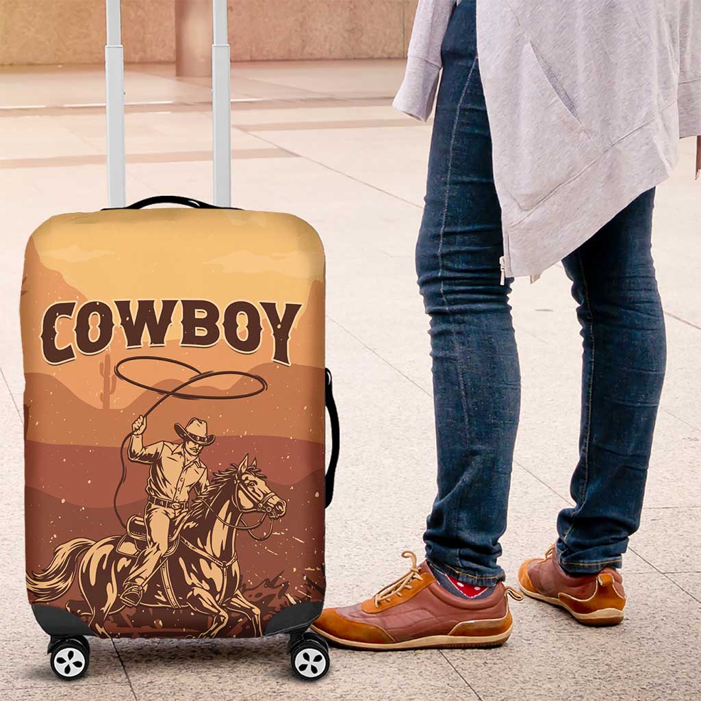 Black Cowboy Luggage Cover Take Me Away