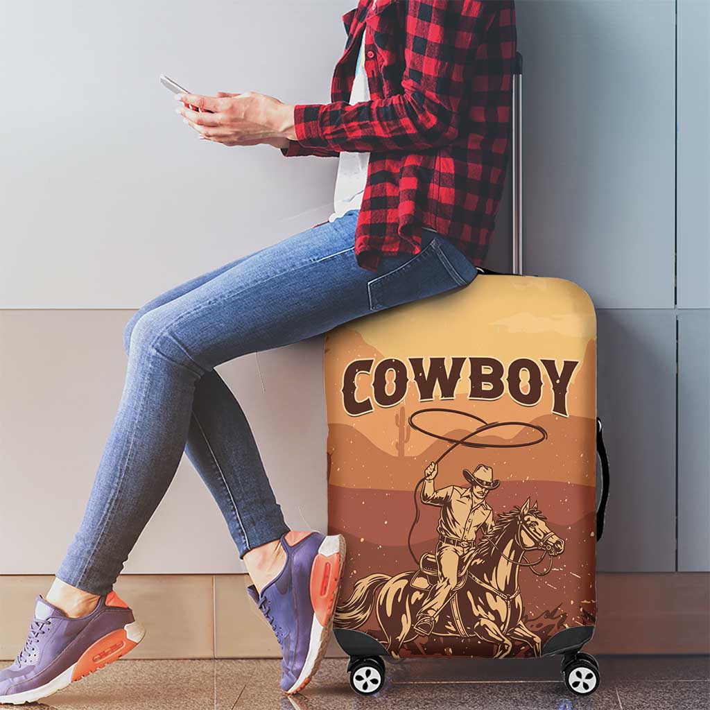 Black Cowboy Luggage Cover Take Me Away