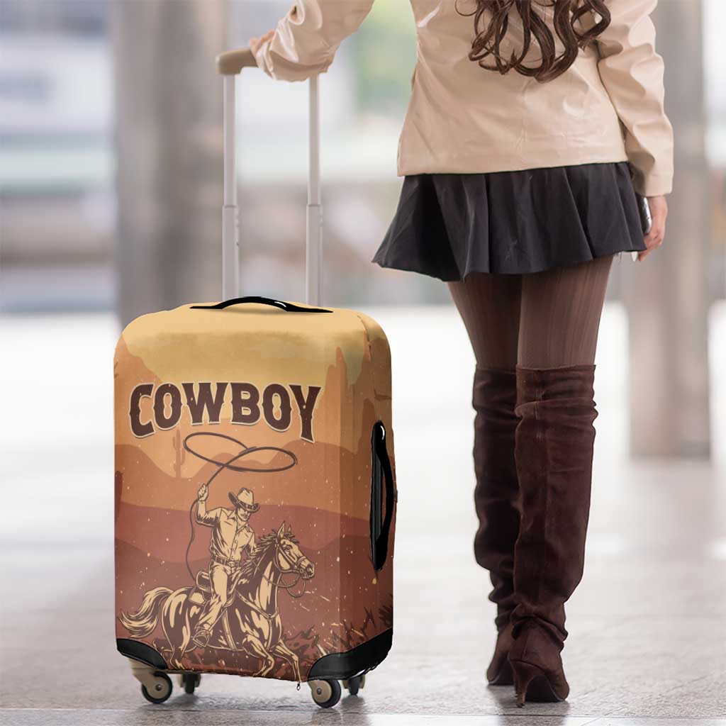 Black Cowboy Luggage Cover Take Me Away
