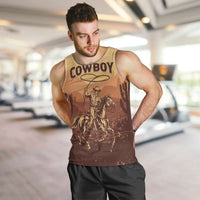 Black Cowboy Men Tank Top Take Me Away