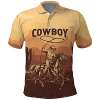 Black Cowboy Polo Shirt Take Me Away