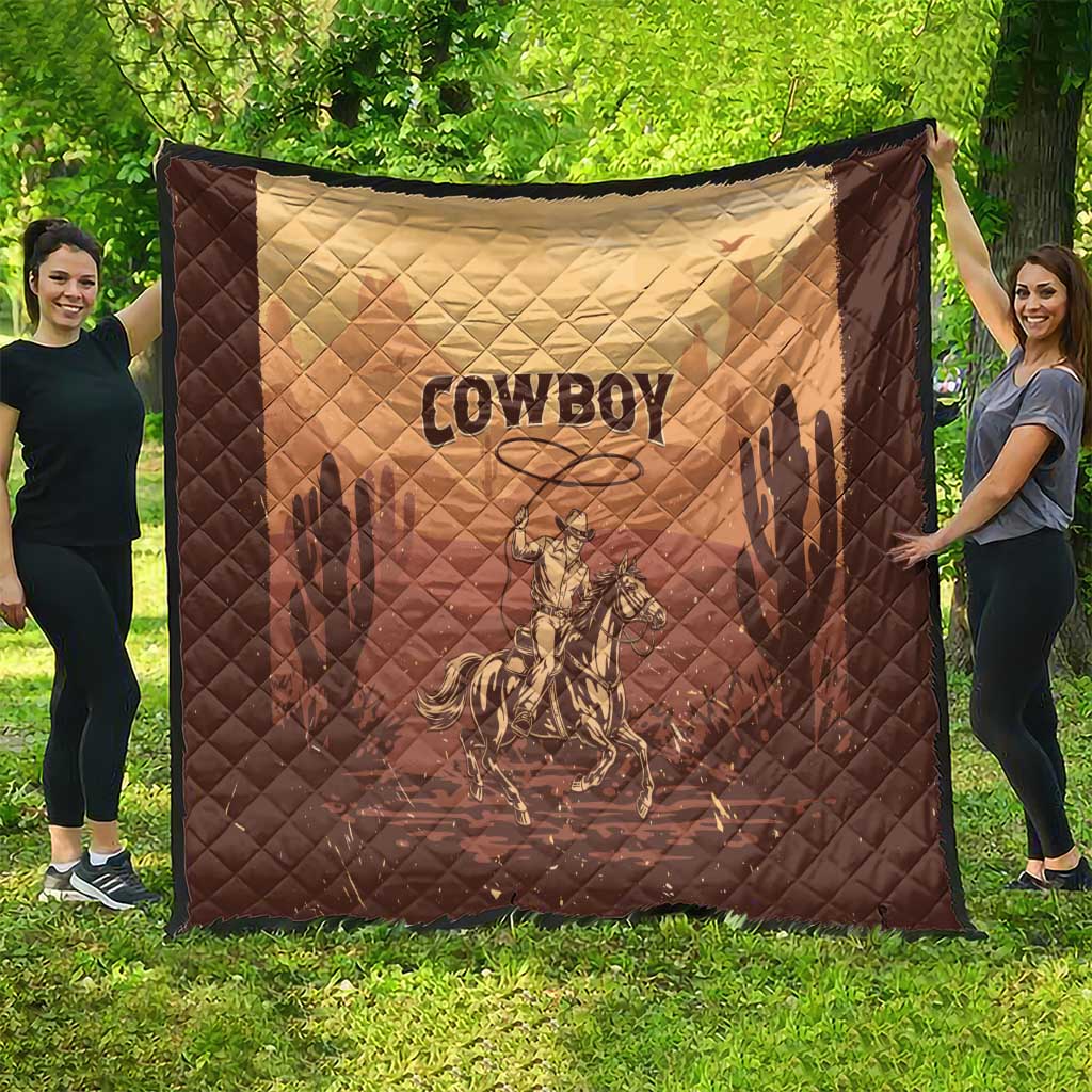 Black Cowboy Quilt Take Me Away