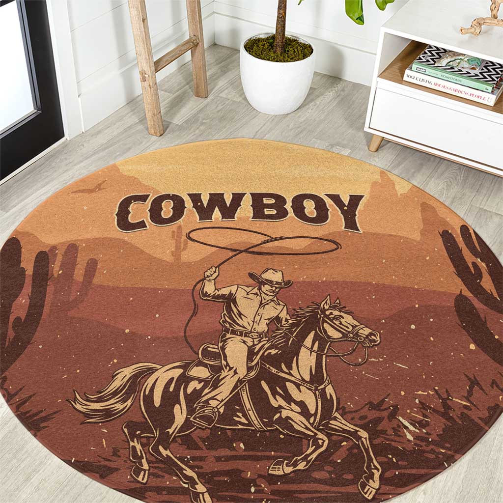 Black Cowboy Round Carpet Take Me Away