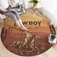Black Cowboy Round Carpet Take Me Away