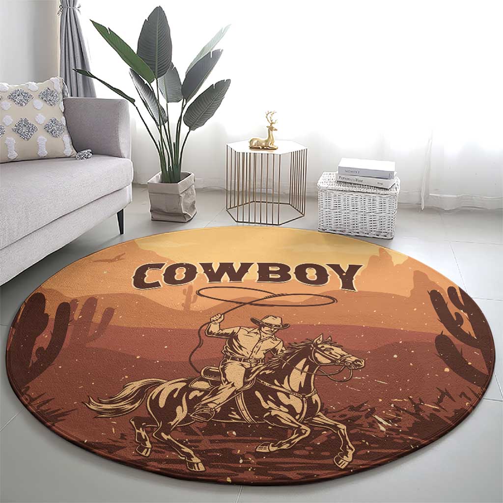 Black Cowboy Round Carpet Take Me Away