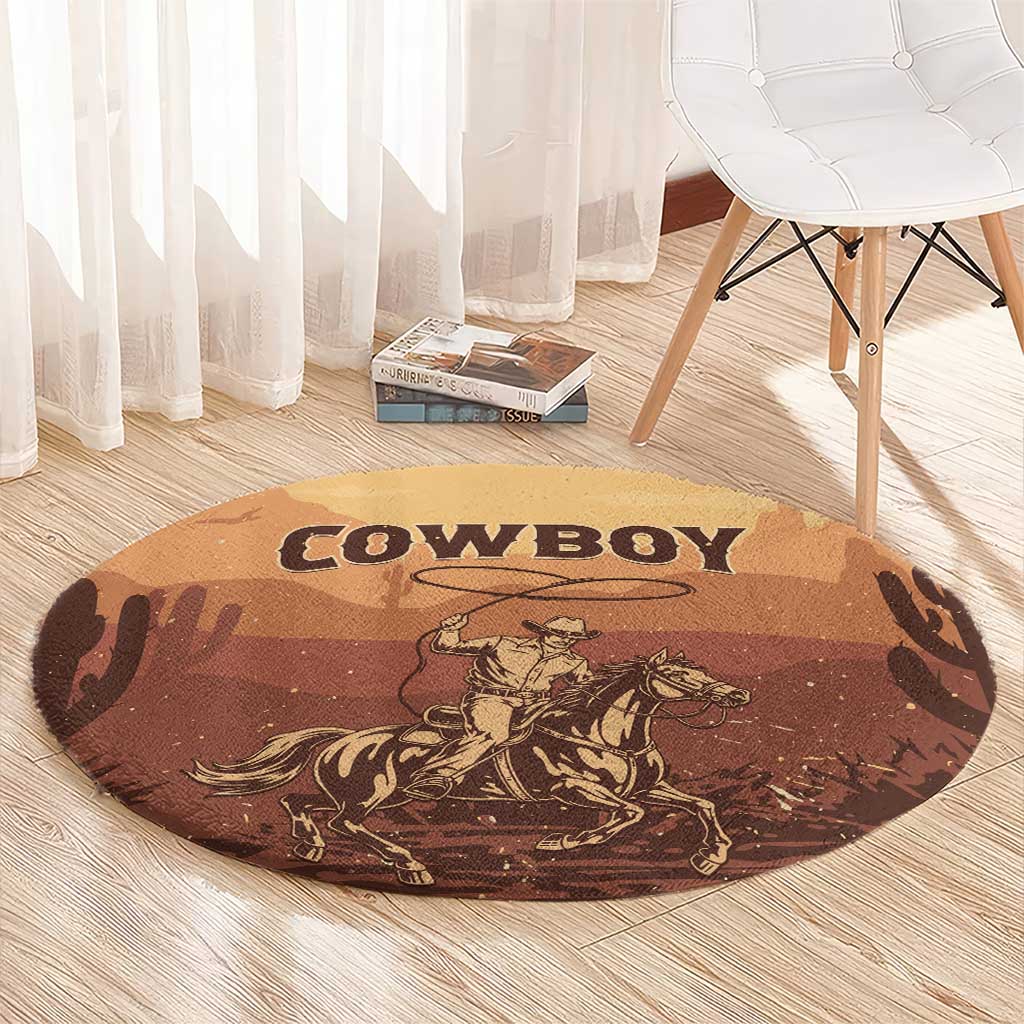 Black Cowboy Round Carpet Take Me Away
