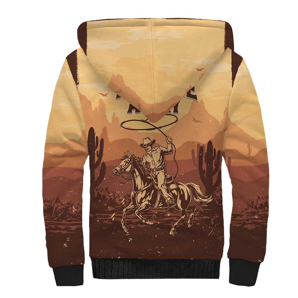 Black Cowboy Sherpa Hoodie Take Me Away